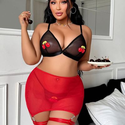 Cherry Lingerie Set-Small