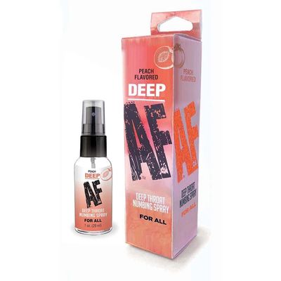 DEEP AF Deep Throat Numbing Spray Peach