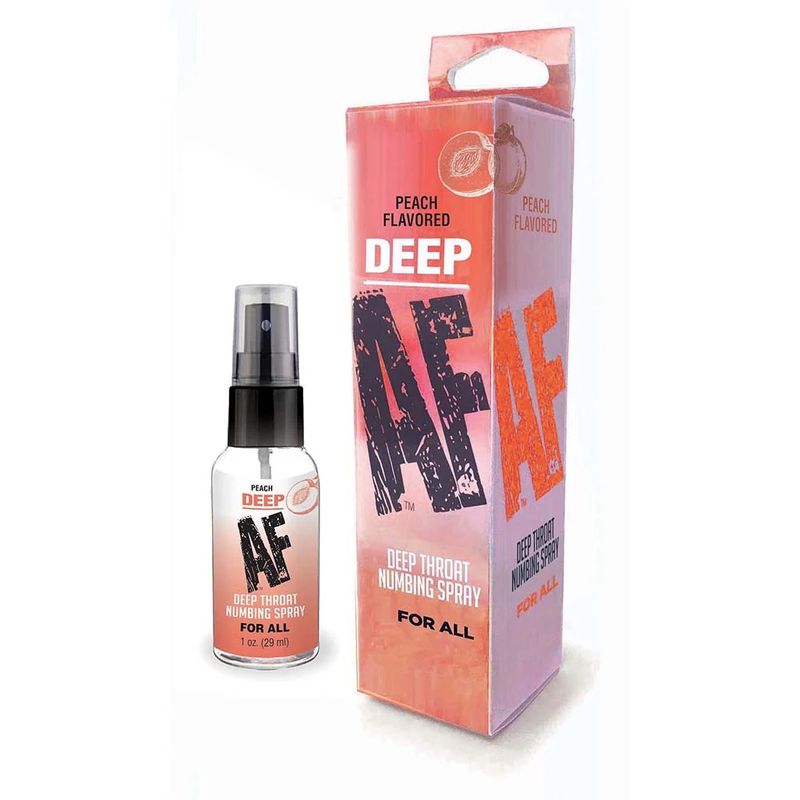 DEEP AF Deep Throat Numbing Spray Peach
