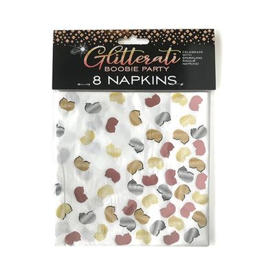 Glitterati Boobie Party Napkins (8)