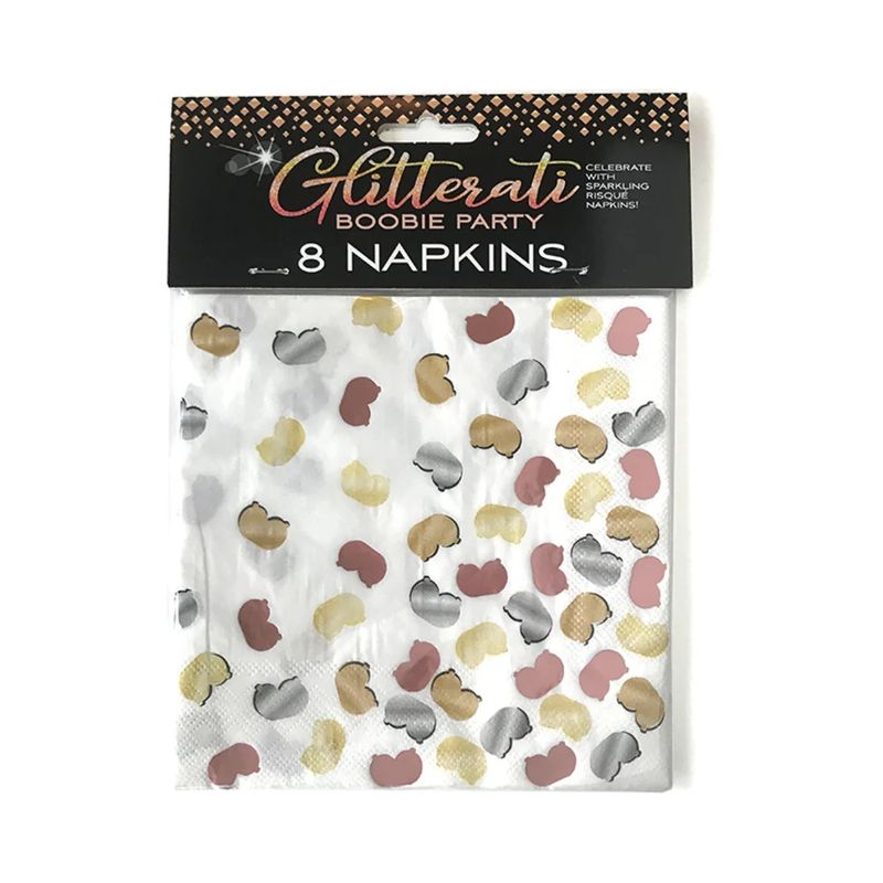 Glitterati Boobie Party Napkins (8)
