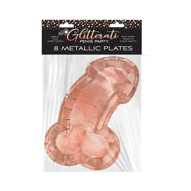 Glitterati Rose Gold Penis Plates (8)