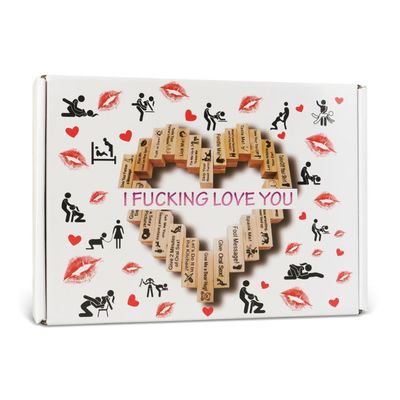 I F*cking Love You Jenga Game