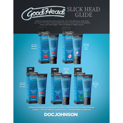 GoodHead Slick Head Glide - Strawberry 4oz