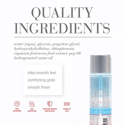 JO H2O Warming Water-Based Lubricant 4 oz.