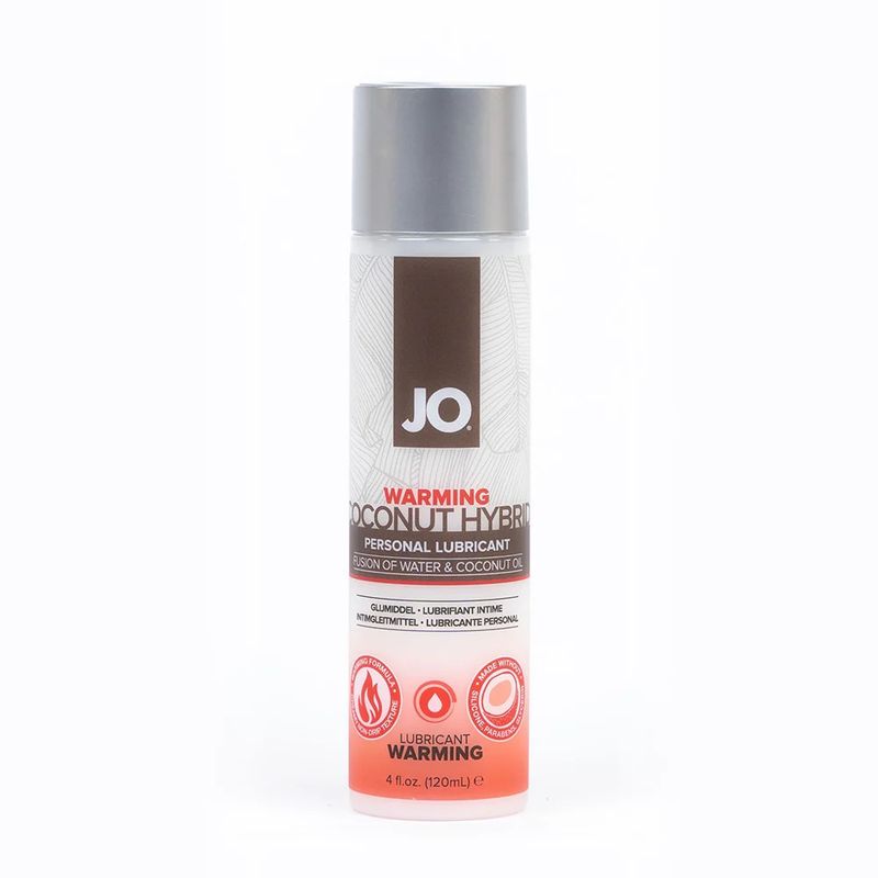 Jo Coconut Hybrid Lubricants Hybrid Warming 4oz — Crave-Worthy