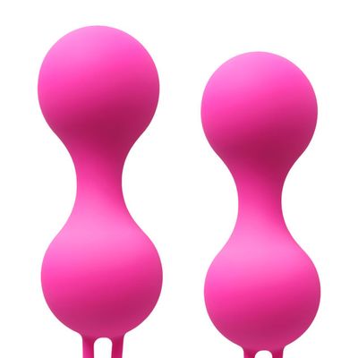 Magenta Color Silicone Ben Wa Ball Set — Satin Favorite