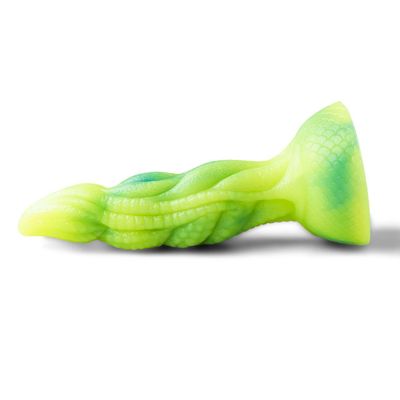 MagicBator 7.88'' Alien Dildo with Suction Cup Green and Yellow — Limited Run