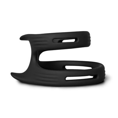 MagicBator Black Color Silicone Dual Penis Rings — Velvet Edition