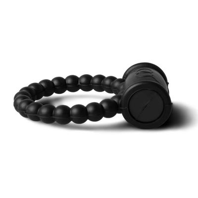 MagicBator Beaded Black Color Silicone Vibrating Cock Ring — Always-In Cart