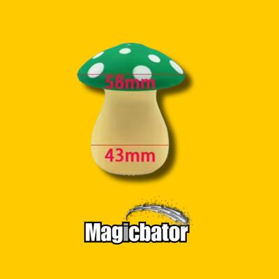 MagicBator Mushroom Green Vibrating Brush