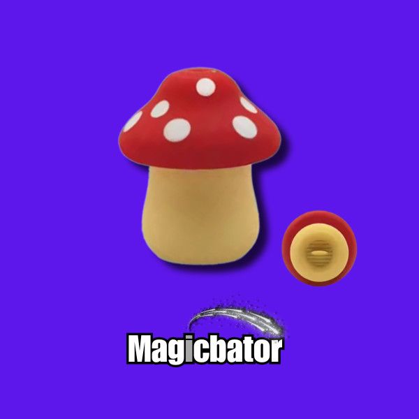 MagicBator Mushroom Red Licking Tongue