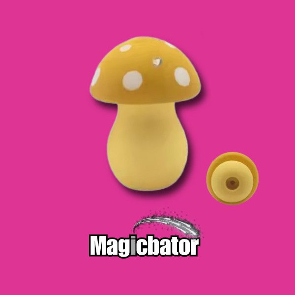 MagicBator Mushroom Vibrating Yellow Sucking