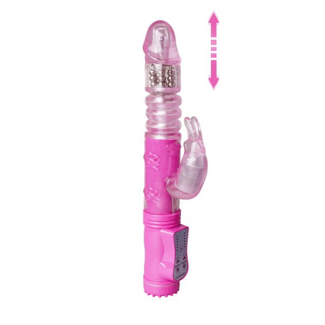 MagicBator Rabbit Thrusting Vibrator Pink — Just-In Favorite