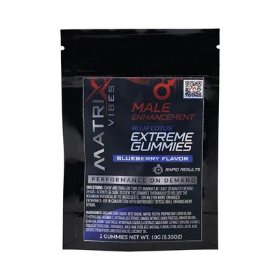 Matrix Extreme Gummies  Male Enhancement Blueberry 2pk — Glow Favorite