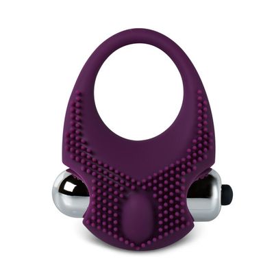 MagicBator Textured Vibrating Purple Cockring — Luxe Classic