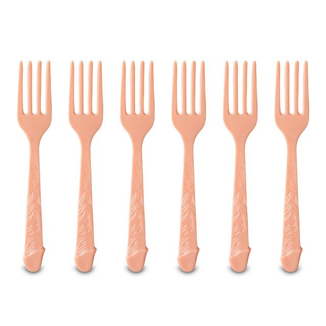 Pecker Party Forks (6 PCS) — Luxe Edition