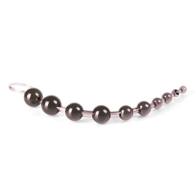 Oh Pleasure 10 Beads Anal Toy Black — Luxe Select