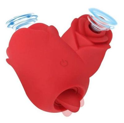 Peachy Rose with Tongue Vibrator
