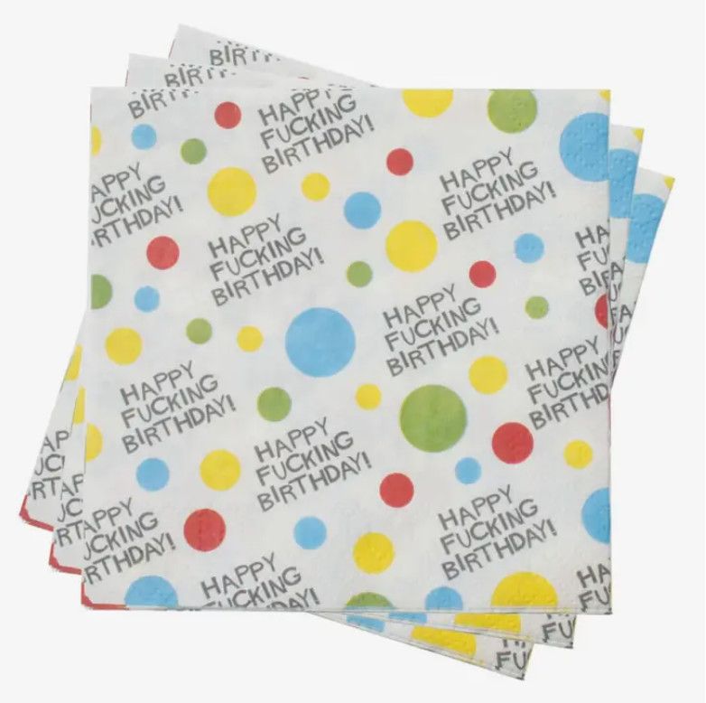 Party Napkins 8ct X-Rated Birthday — Velvet Edition