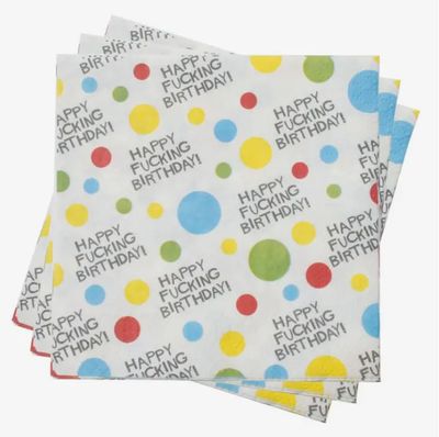 Party Napkins 8ct X-Rated Birthday — Velvet Edition