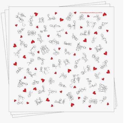 Party Napkins 8ct Naughty Stick Figure — Velvet Favorite