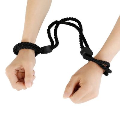 Polyester Bondage Handcuff Rope Adjustable 45cm Black — Late-Night Favorite