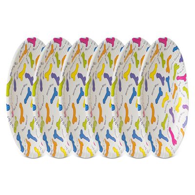 Pecker Party Paper Plates (6 PCS) — Silky Favorite