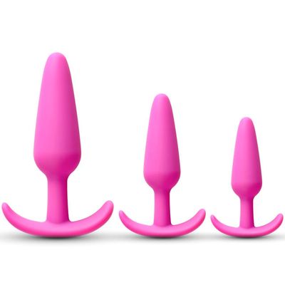 Pink Color Medical Grade Silicone Butt Plug Set — Weekend Favorite