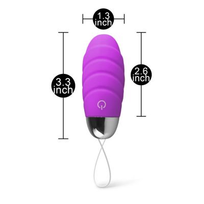 Remote Jump Egg Vibrator 10 Speed/Purple — Glow Select