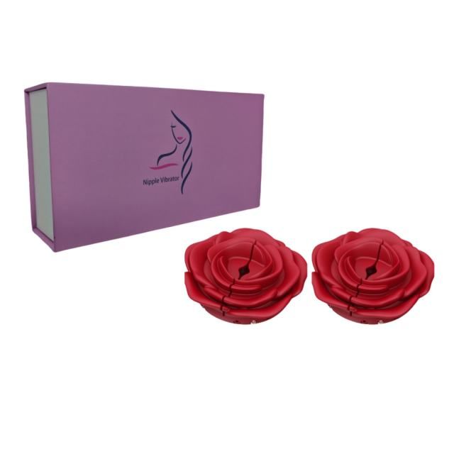 Rose Nipple Vibrators (Rechargeable, set of 2)