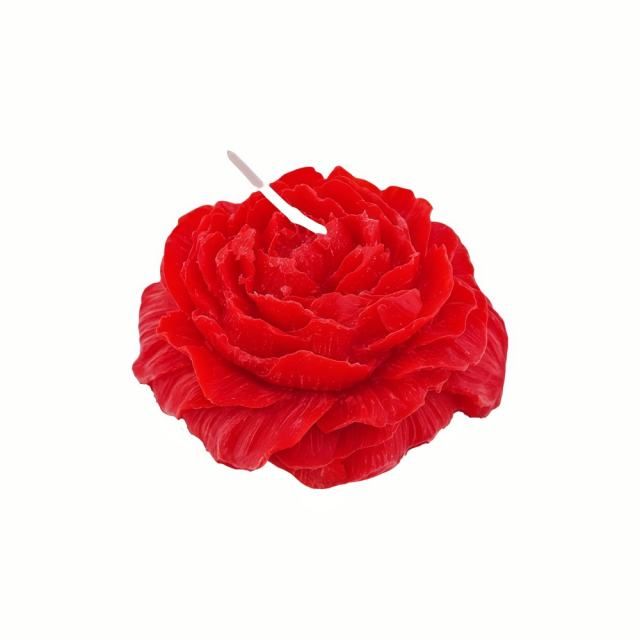 Skin-Safe Red Rose Wax Scented Candle — Premium Drop