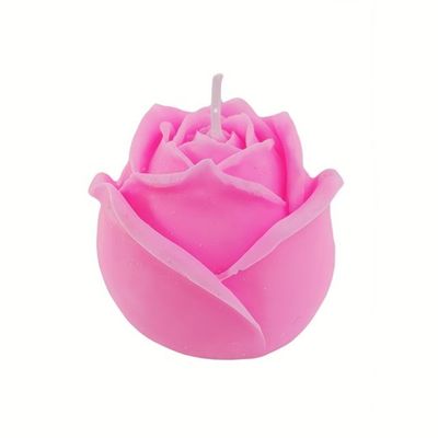 Skin-Safe Pink Flower Shape Wax Scented Candle — Hot Pick