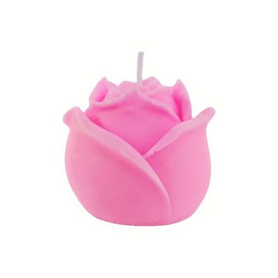 Skin-Safe Pink Flower Shape Wax Scented Candle — Hot Pick