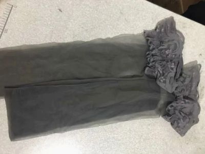 Thigh High Stockings Lace Top-Grey-One Size