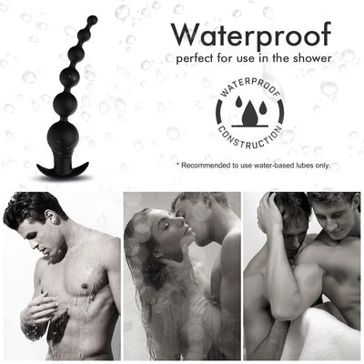 Babylon Anal Beaded (6) Remote Control Vibrating Novelty Black — Fan Obsession