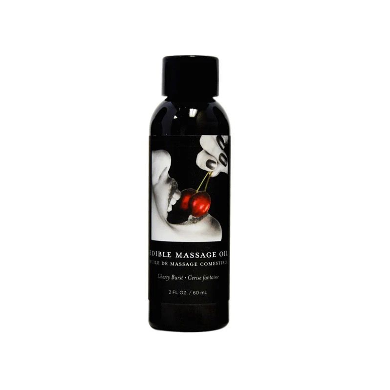 Earthly Body Edible Massage Oil Cherry Burst 2oz