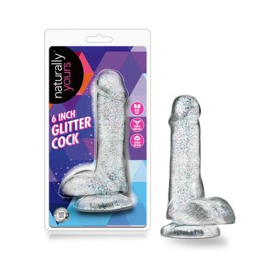 Blush Naturally Yours Glitter Dildo