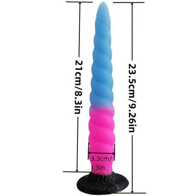 9.26" 3 Color Silicone Realistic Monster Dildo with Suction