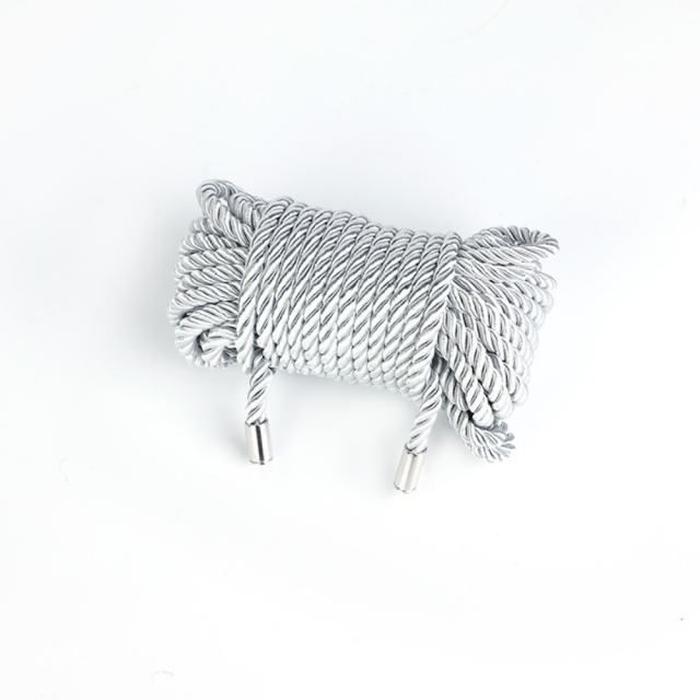 5 Meters Shibari Bondage Soft Durable Cotton/Polyester Rope Silver