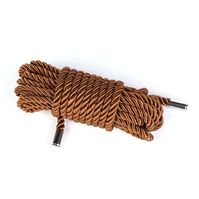 5 Meters Shibari Bondage Soft Durable Cotton/Polyester Rope Brown
