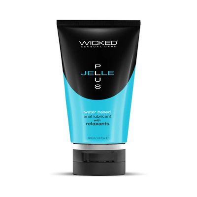 Wicked Jelle Plus Anal Lubricant with Relaxants 4 oz. - Hot Pick