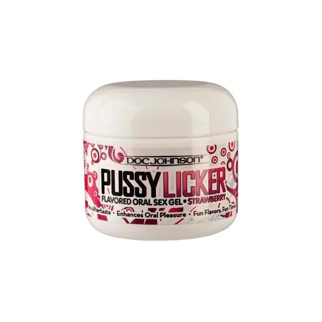 Pussy Licker: Strawberry 2oz Jar by  Doc Johnson