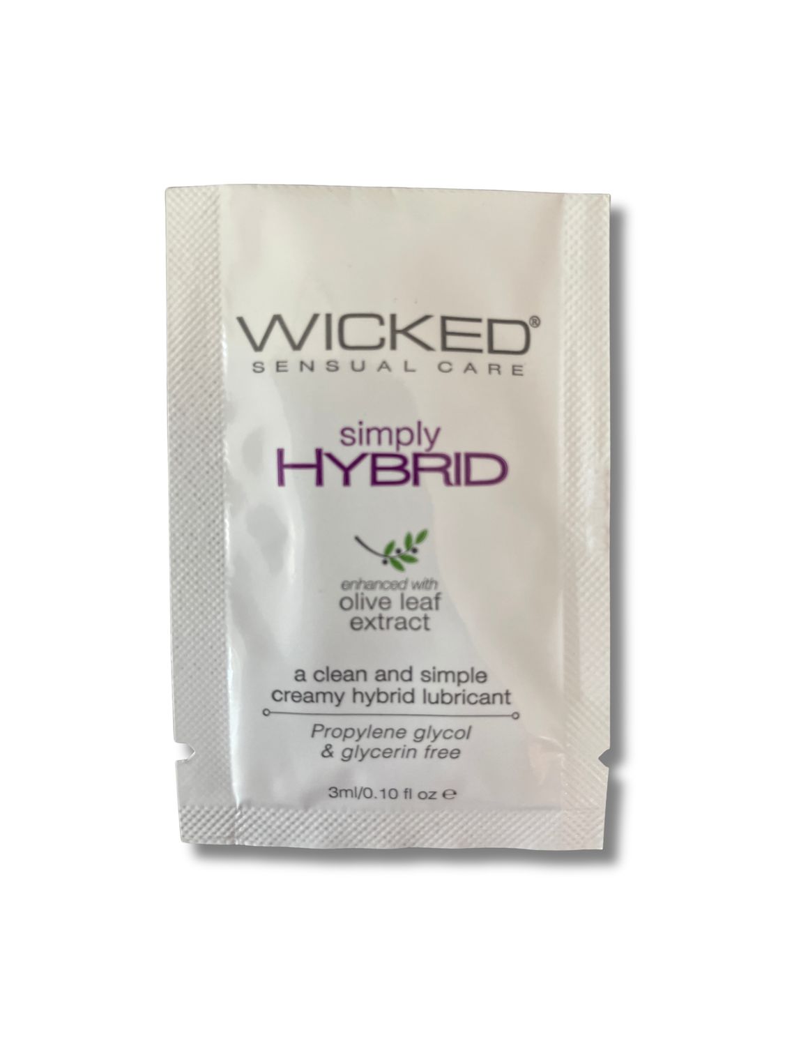Wicked Silicone &amp; Hybrid Lube Simply Hybrid 0.1oz SINGLE SIZE — Need-It-Now