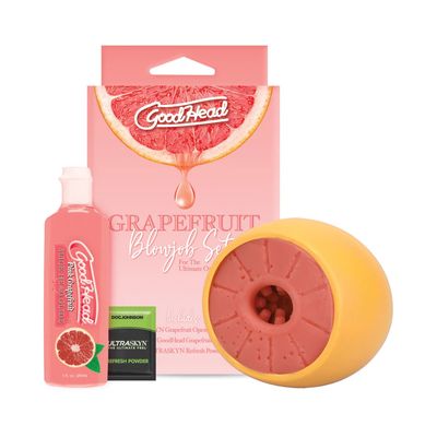 GoodHead Grapefruit Blowjob Set Yellow Pink