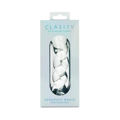 Clarity Seraphic Braid Glass Dildo