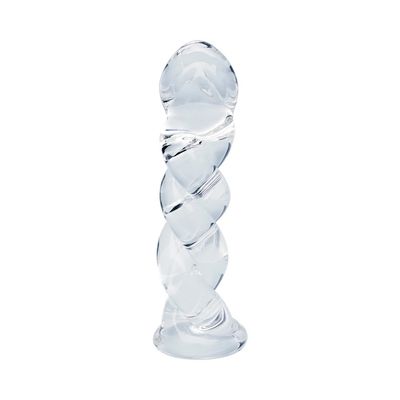 Clarity Seraphic Braid Glass Dildo