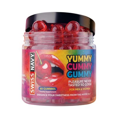 Swiss Navy Yummy Cummy Gummy 60ct Male or Female Wellness Supplement