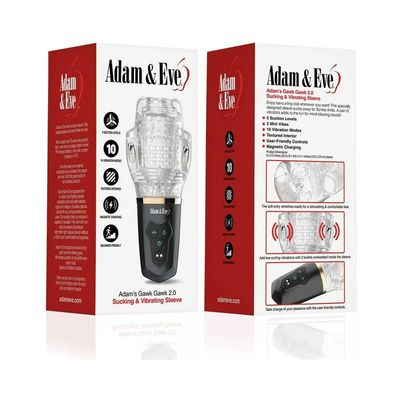 Adam &amp; Eve Adam's Gawk Gawk 2.0 Sucking &amp; Vibrating Sleeve