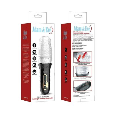 Adam &amp; Eve Adam's Gawk Gawk Rotating &amp; Vibrating Masturbator